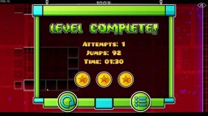 Geometry dash прохождение (Stereo madness and Back on track)
