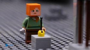 Стив и его 1000 дубликаторов строят империю в LEGO Minecraft!