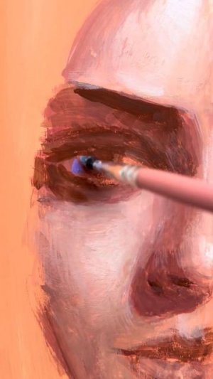Портрет детской гуашью🎨