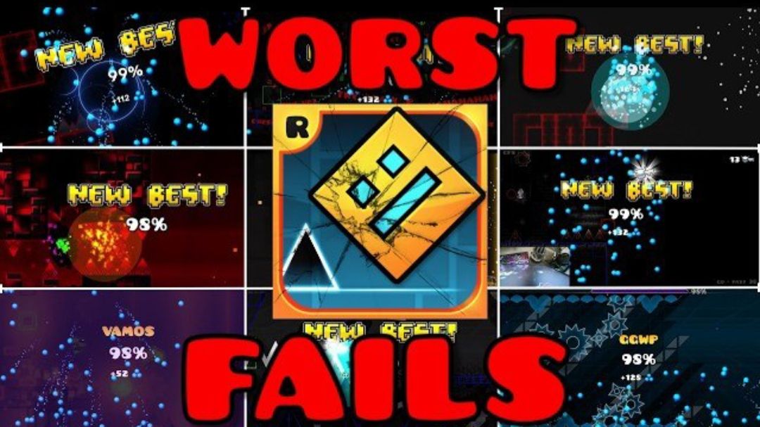 The WORST FAILS In Geometry Dash HISTORY... смотреть онлайн