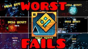 The WORST FAILS In Geometry Dash HISTORY...