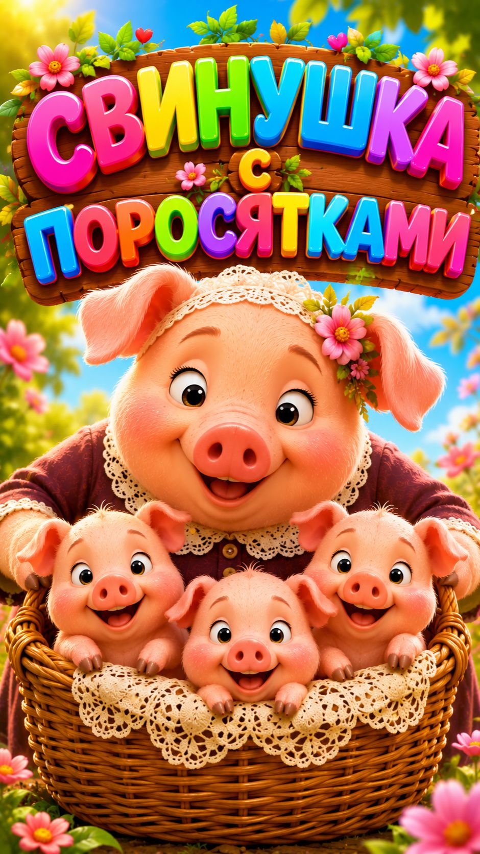 Милая песенка про поросят- Мульт  Песенка Потешка для малышей!