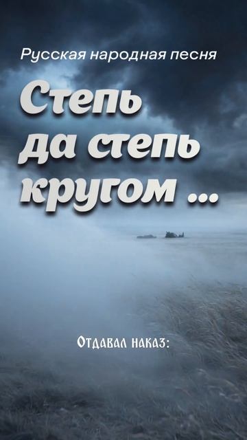 «Степь да степь кругом»  2026 / Dark Folk Rock