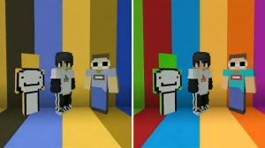 МАЙНКРАФТ, НО МЫ ВСЕ ДАЛЬТОНИКИ - ДРИМ НА РУССКОМ