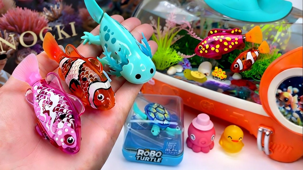 Игровой набор «Аквариум со светящимися рыбками» 🐠 Распаковка и Обзор игрушек! Мультики для детей!