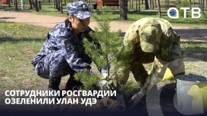 Новая аллея. Сотрудники Росгвардии озеленили Улан-Удэ