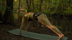 Forest Evening Deep Leg Stretch Relaxing Yoga