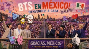 BTS приветствуют тысячи фанатов в Национальном дворце в Мексике