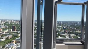 Вид на Екатеринбург с высоты птичьего полета.