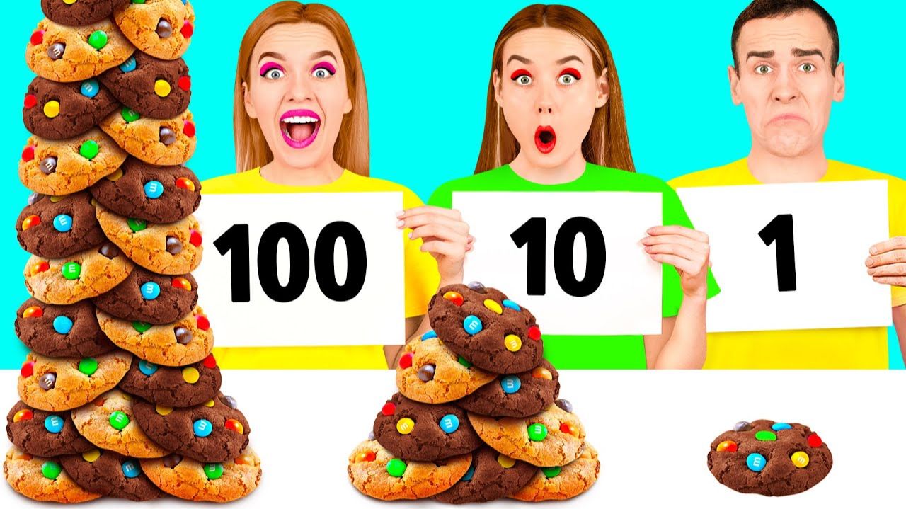 100 слоев еды Челлендж #7 c BooBoom Challenge смотреть онлайн