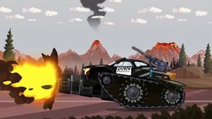 273. Скибиди туалет  Туалетный бачок   Танк Skibidi KV44 против танка Drill Vehicle   Мультики про т