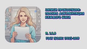 Записи пробоотбора: полная документация каждого шага