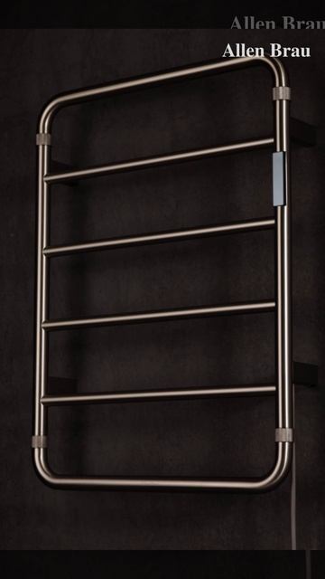 Полотенцесушитель электрический Allen Brau Priority 640х475 7.31000-BN никель браш смотреть онлайн
