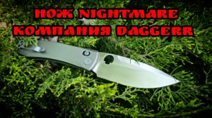 Складной нож НОЧНОЙ КОШМАР/NIGHTMARE от компании DAGGERR из стали MagnaCut. Обзор и тест ножа #обзор
