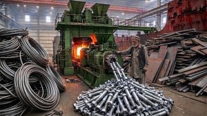 Невероятный процесс переработки старых корабельных пластин для изготовления миллионов новых болтов
