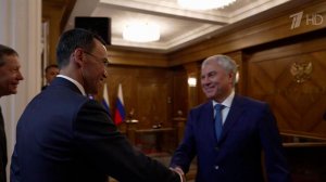 Вопросы межпарламентского взаимодействия РФ и Казахстана обсуждались на встрече Володина и Ашимбаева
