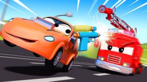 Детские мультфильмы с грузовиками - Фейерверки  # Авто Патруль # Car City World App
