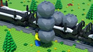 Неудачная поездка на поезде LEGO