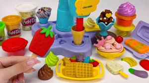 Ирга - Как приготовить мороженое 🍧 Десерт из пластилина! Распаковка и Обзор ярких игрушек! Мультики