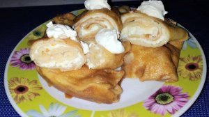 Вкусные блины с творогом