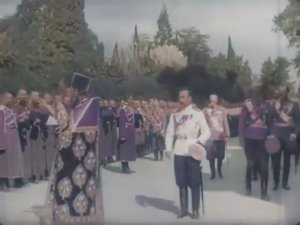 Николай II в Ливадийском дворце 1912 г Кинохроника в цвете