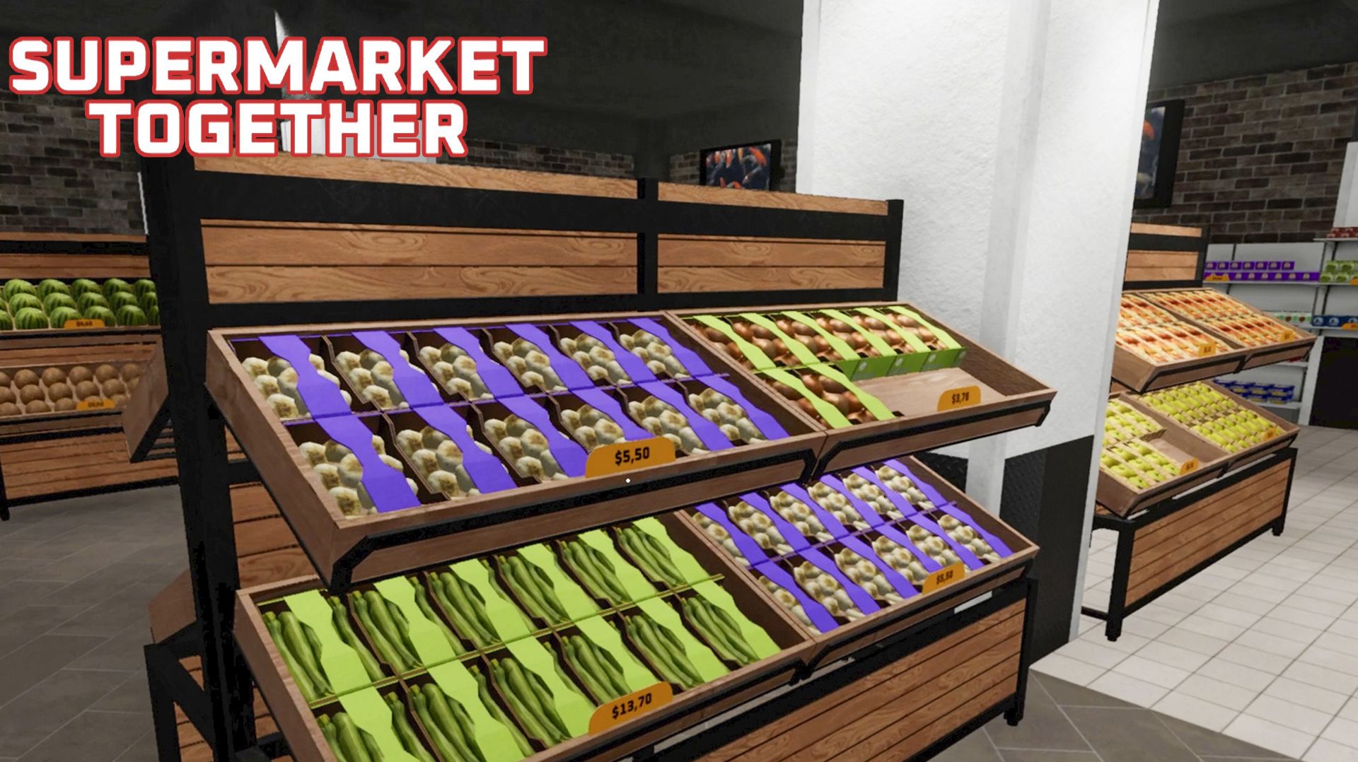 ОВОЩИ И ФРУКТЫ ЗАВЕЗЛИ В МАГАЗИН ► Supermarket Together кооператив #7 смотреть онлайн