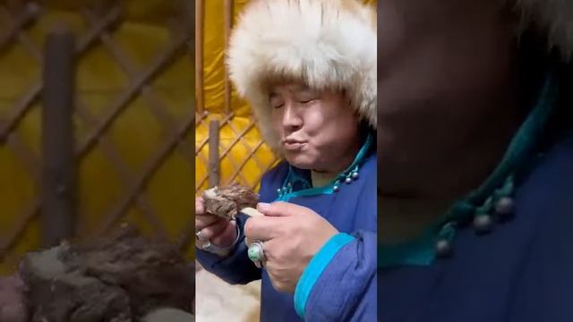 Как традиционные монголы проводят зиму на лугах? #еда #кулинария #Монголия