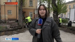 Прямое включение: к работам по благоустройству уже приступили в сквере имени Юрия Ножикова