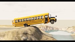 BeamNG Drive - Гонки и столкновения автобусов