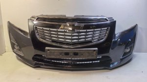 Бампер передний В СБОРЕ Chevrolet Cruze (2012-2016) Рестайлинг Шевроле Круз