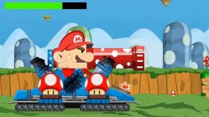 270. Battle for the Iron Mine. Super Tanks in battle   Police Boat Vs Fire Truck   Мультики про танк