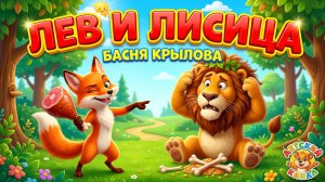 Басня «Лев и Лисица» — Иван Крылов | Поучительная басня для детей | Мультфильм смотреть онлайн