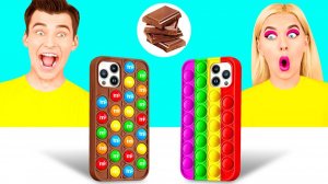 Челлендж. Шоколадная еда vs. Настоящая еда #8 # Смешные розыгрыши от BooBoom Challenge
