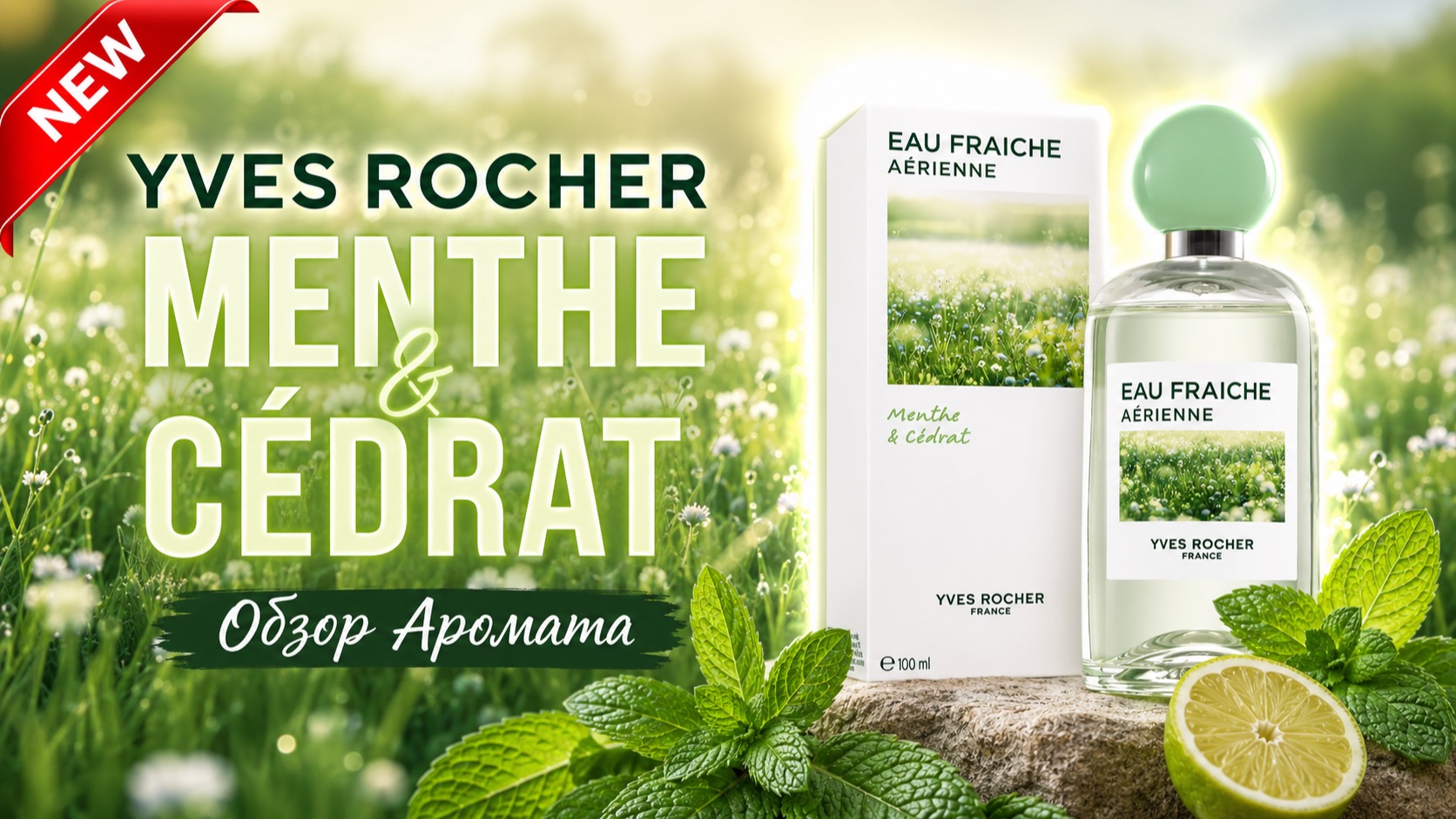 Обзор Аромата - Yves Rocher MENTHE & CEDRAT 🌿