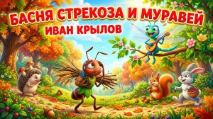 Басня «Стрекоза и Муравей» — Иван Крылов | Поучительная басня для детей | Мультфильм смотреть онлайн