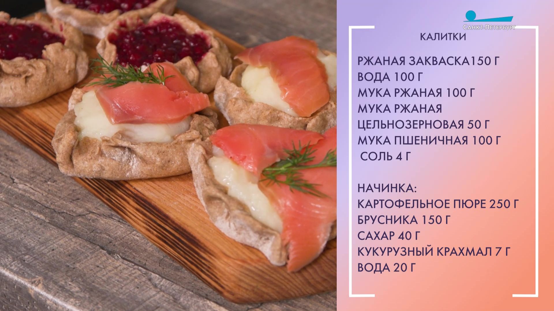 Полезный завтрак. Вкусные калитки с разными начинками