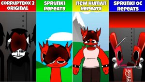 Sprunki： New Human ⧸ Фаза 1 ⧸ OC ｜ Каждый Repeats После Corruptbox 2 (Фанатский Мод))