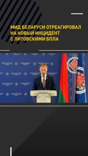 МИД Беларуси отреагировал на новый инцидент с литовскими БПЛА