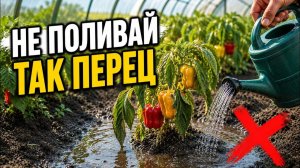 Почему после такого полива перец неделями стоит без роста