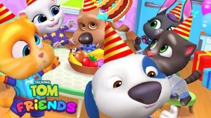 Talking Tom.Том и его друзья.Празднование дня рождения Джинжер