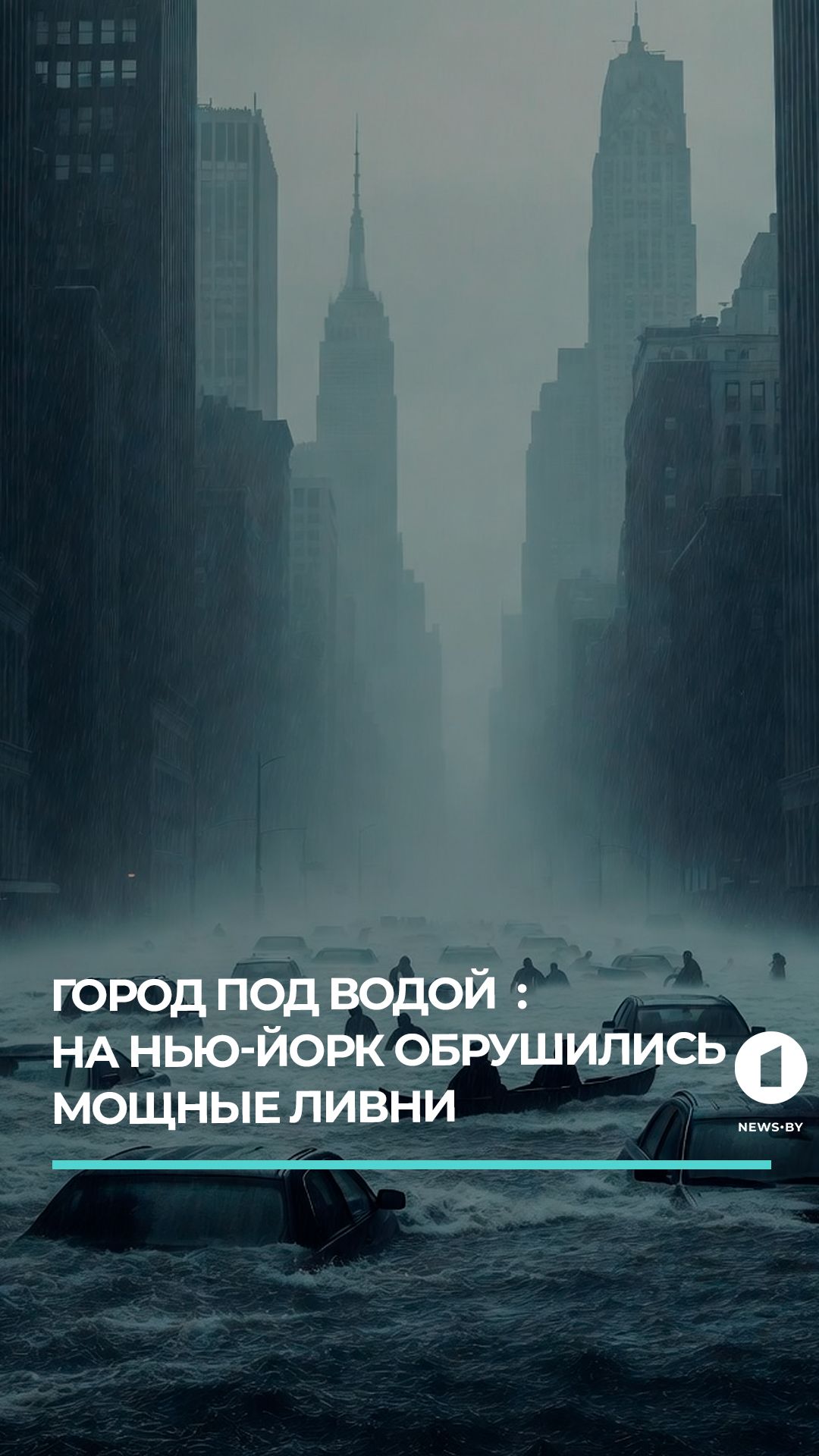 Нью-Йорк борется с наводнением: последствия мощного ливня