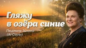 Гляжу в озёра синие — Людмила Зыкина (AI Cover) #гляжувозерасиние #людмилазыкина #зыкина