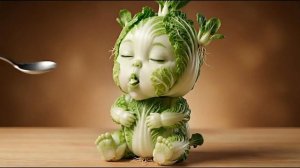 Мило или жутко Овощные малыши от ИИ 🥦👶  Лучшее АСМР видео с ИИ