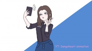 Девушка из Samsung делает селфи аниме
