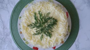 Закусочный торт из вафельных коржей