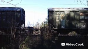 Электровоз 2ЭС5К 395 с грузовым поездом