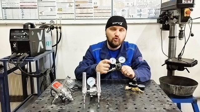 Настройка редуктора и расхода газа для сварки на полуавтомате