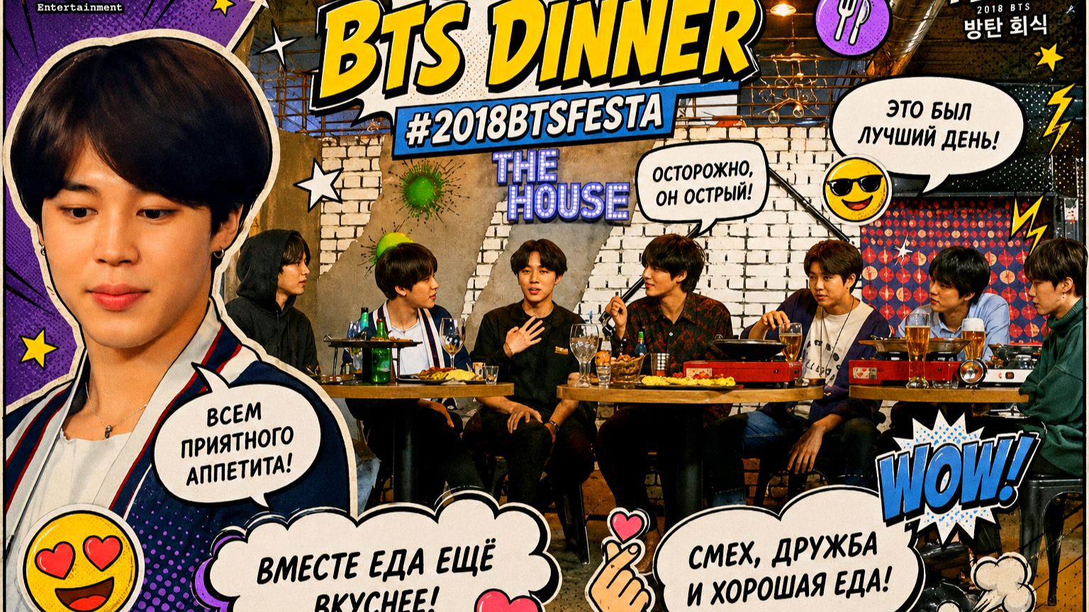 BTS (BTS) «BTS Dinner» #2018BTSFESTA смотреть онлайн