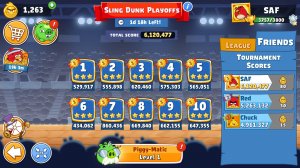 Angry Birds Friends. Sling Dunk Playoffs. Все уровни 3 звезды. Прохождение от SAFa.