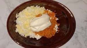 Аппетитные рулеты из ветчины с сыром и корейской морковью